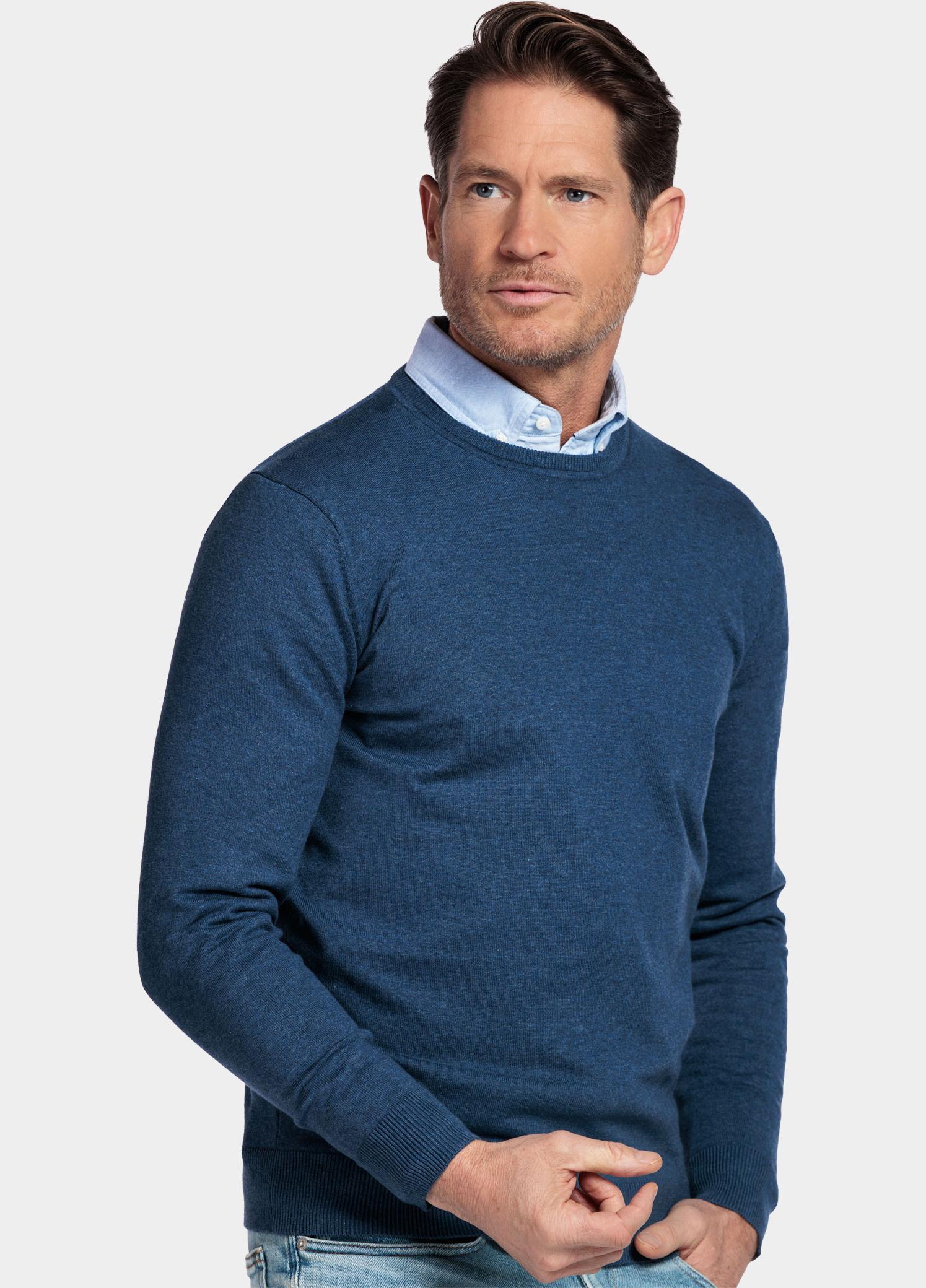 Baileys Pullover Blauw Crew Neck Pullover  with low NOS8200/675