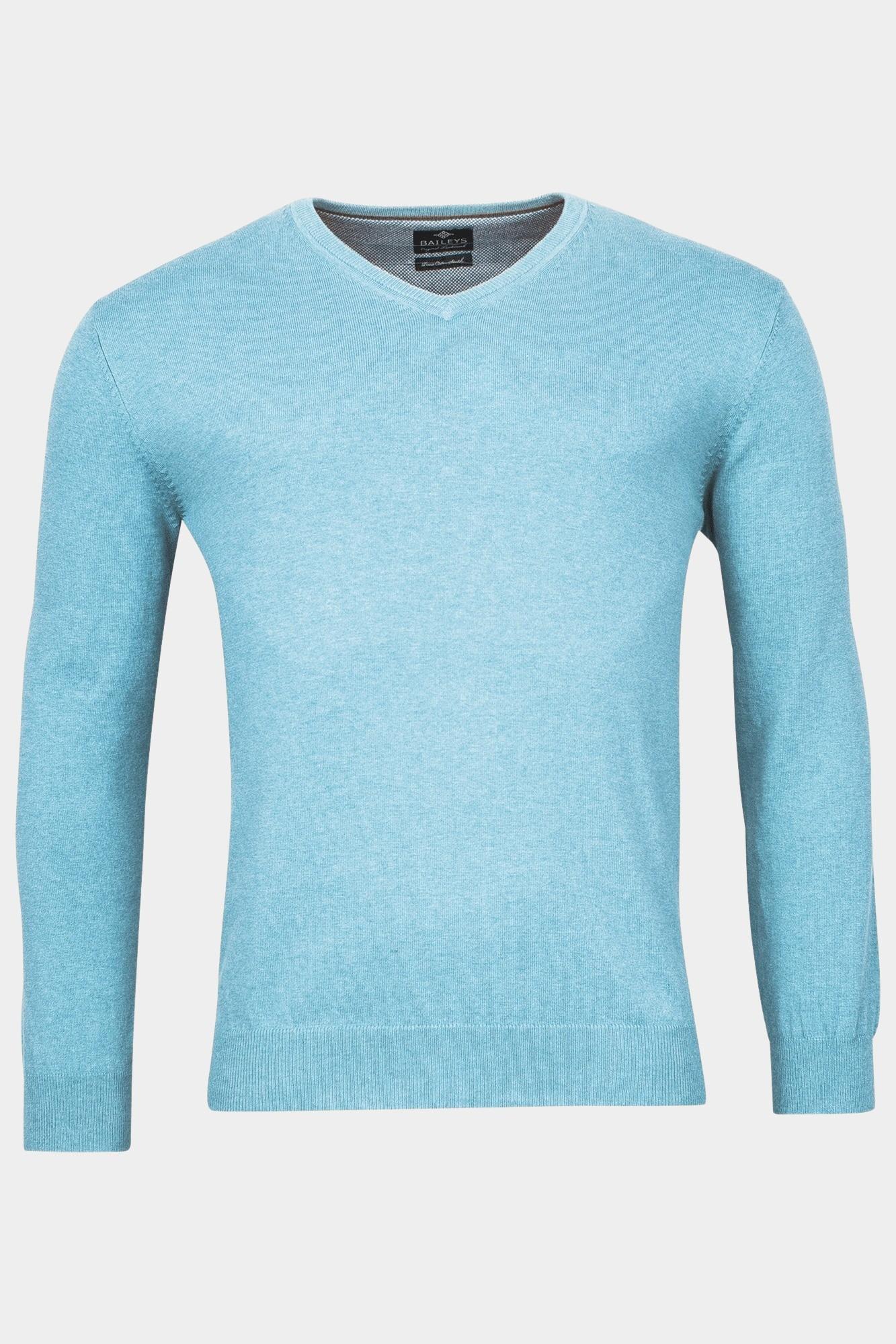 Baileys Pullover Blauw V-Neck Pullover  12gg, Single 418100CCT-3/955
