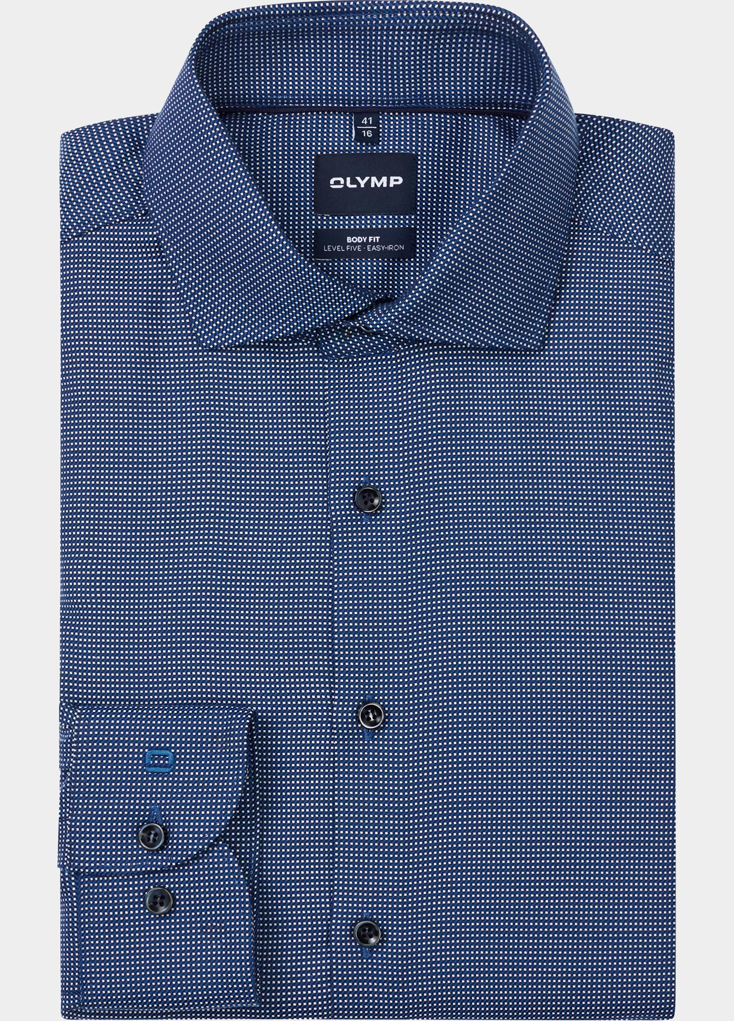 Olymp Zakelijk overhemd heren Blauw Level 5 b.f. D.2212 205824/18