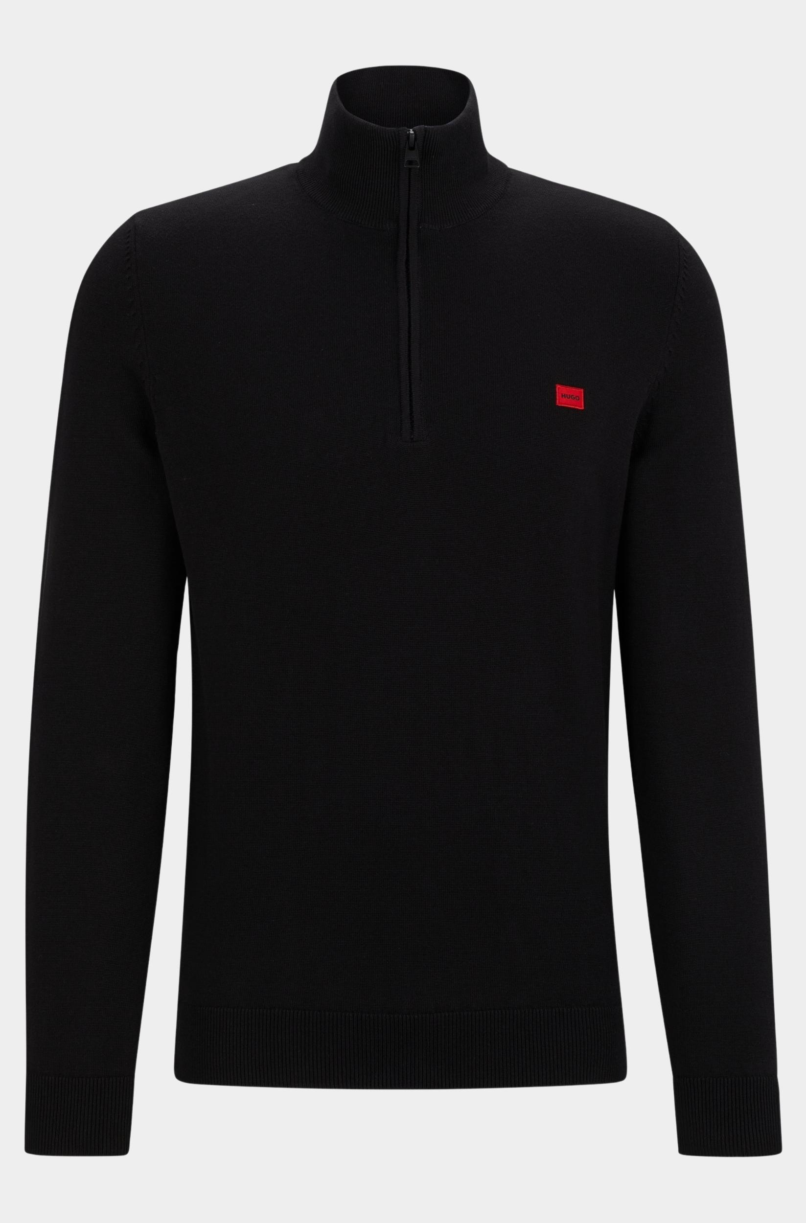 HUGO Red Half Zip Zwart San Quintus-C 10243192 01 50474164/001