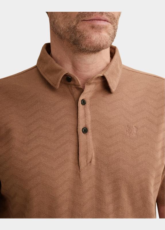 Vanguard T-shirt korte mouw Bruin Short sleeve r-neck jacquard VPSS2604858/8202