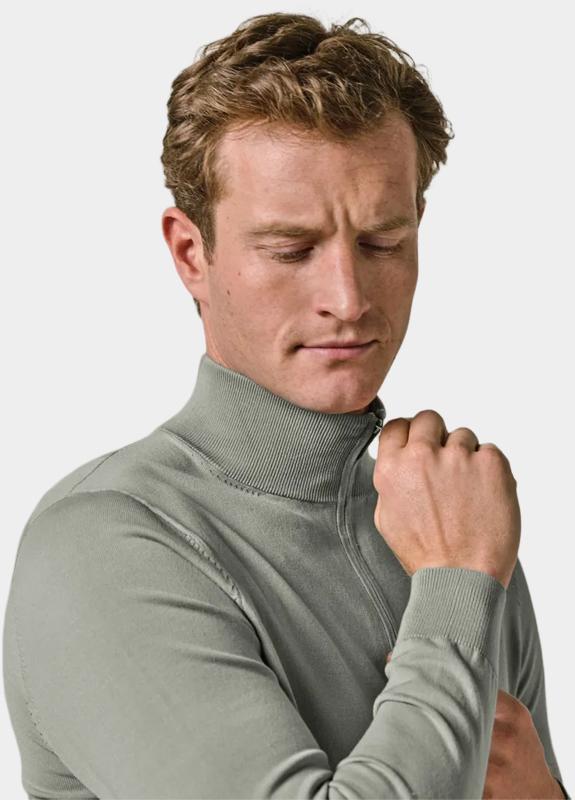 Profuomo Half Zip Groen  PPWJ10007/G