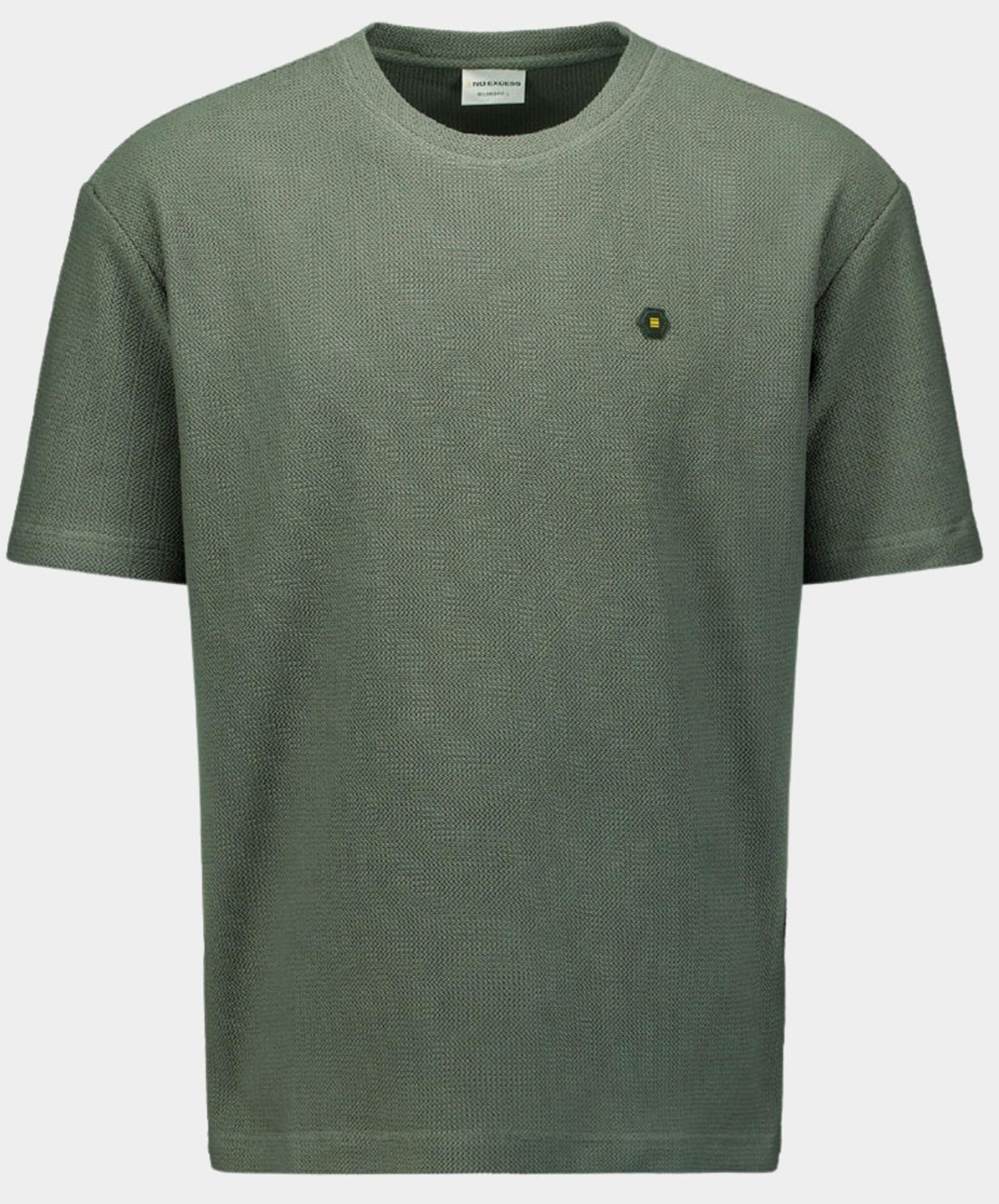 No Excess T-shirt korte mouw Blauw T-Shirt Crewneck Solid Relief 28320433/124