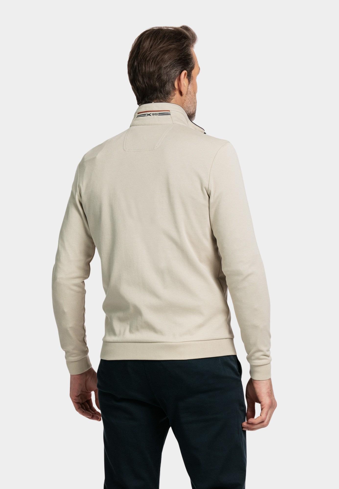 Baileys Vest Beige Sweat Cardigan Zip  double fa 412202/82