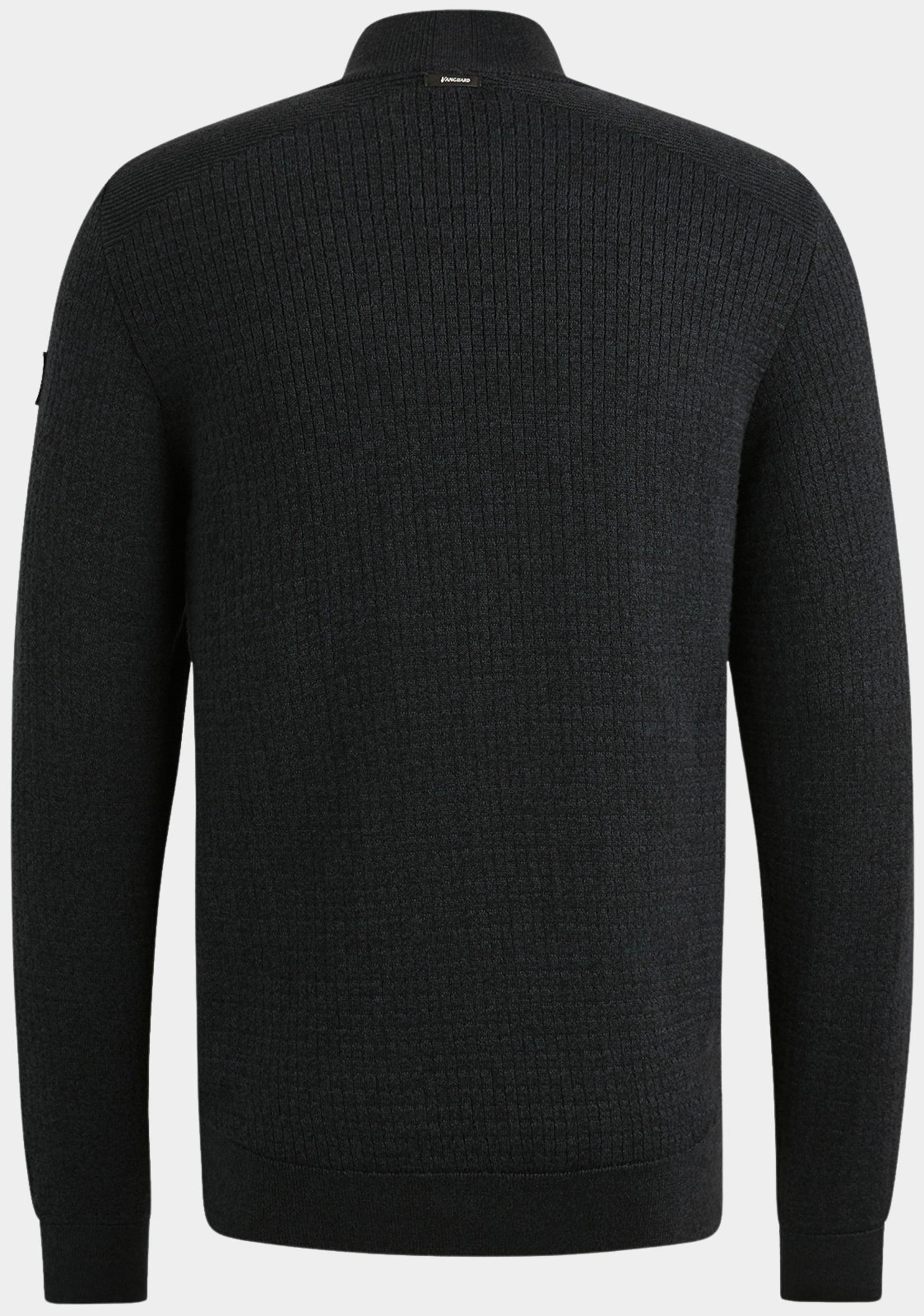 Vanguard Half Zip Blauw Half zip collar cotton moulin VKW2508302/5073