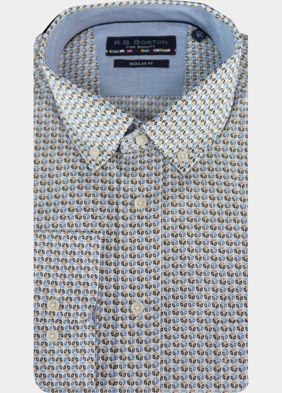 R.B. Boston Casual hemd lange mouw Multi Franklin LS Button Down 527670/806
