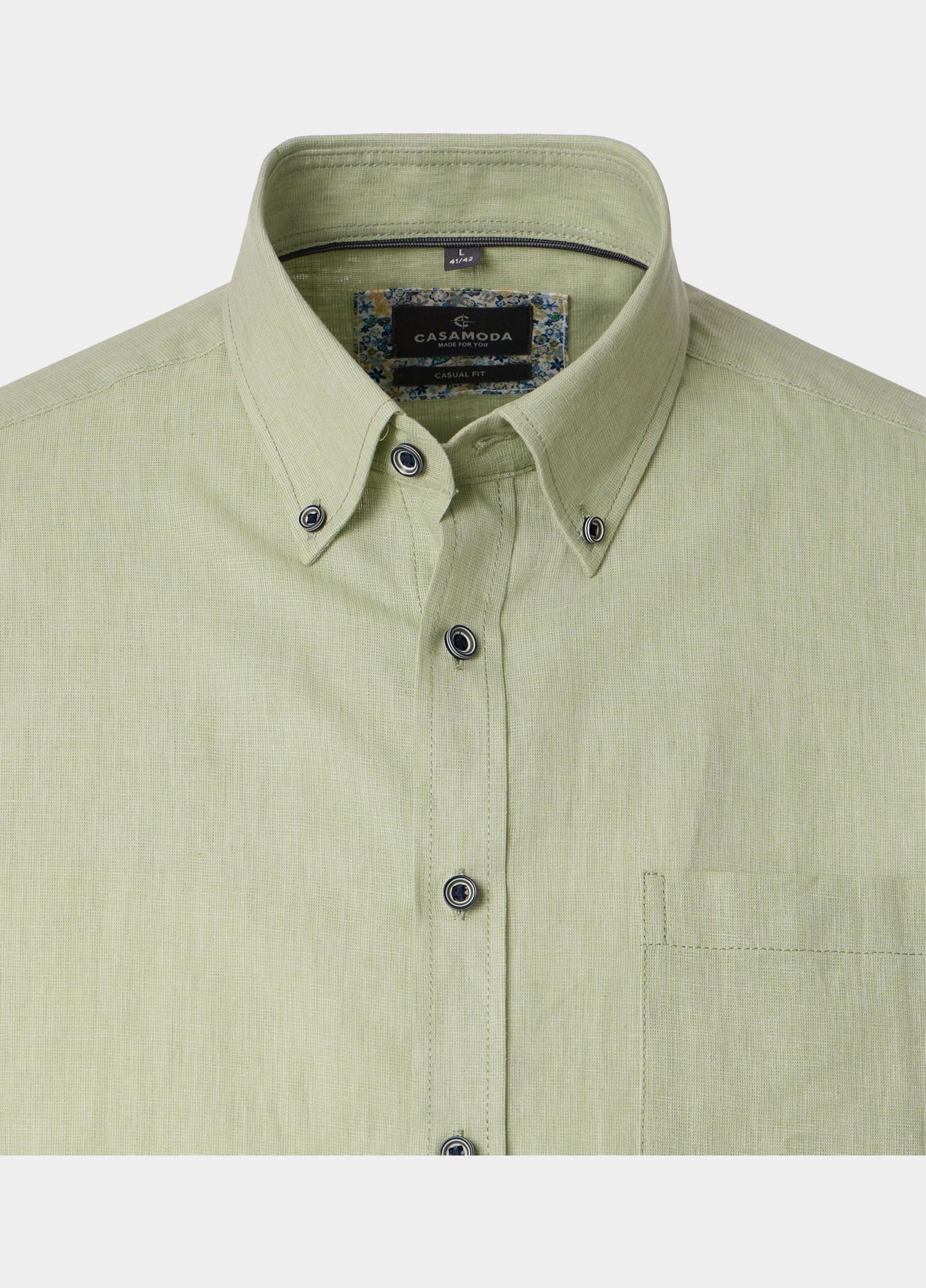 Casamoda Casual hemd korte mouw Groen B.D. Casual Fit 1/2Arm_ 126131341/301