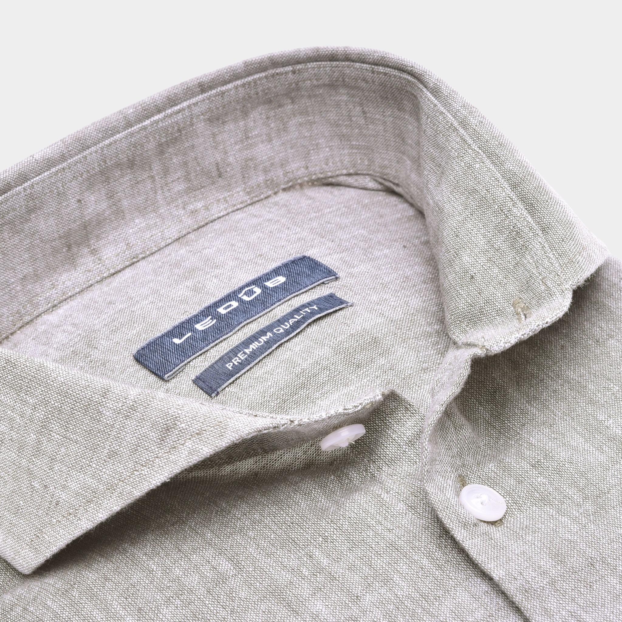 Ledub Business hemd lange mouw Groen LE24215/W/ MFN 5 0142466/560-000-000