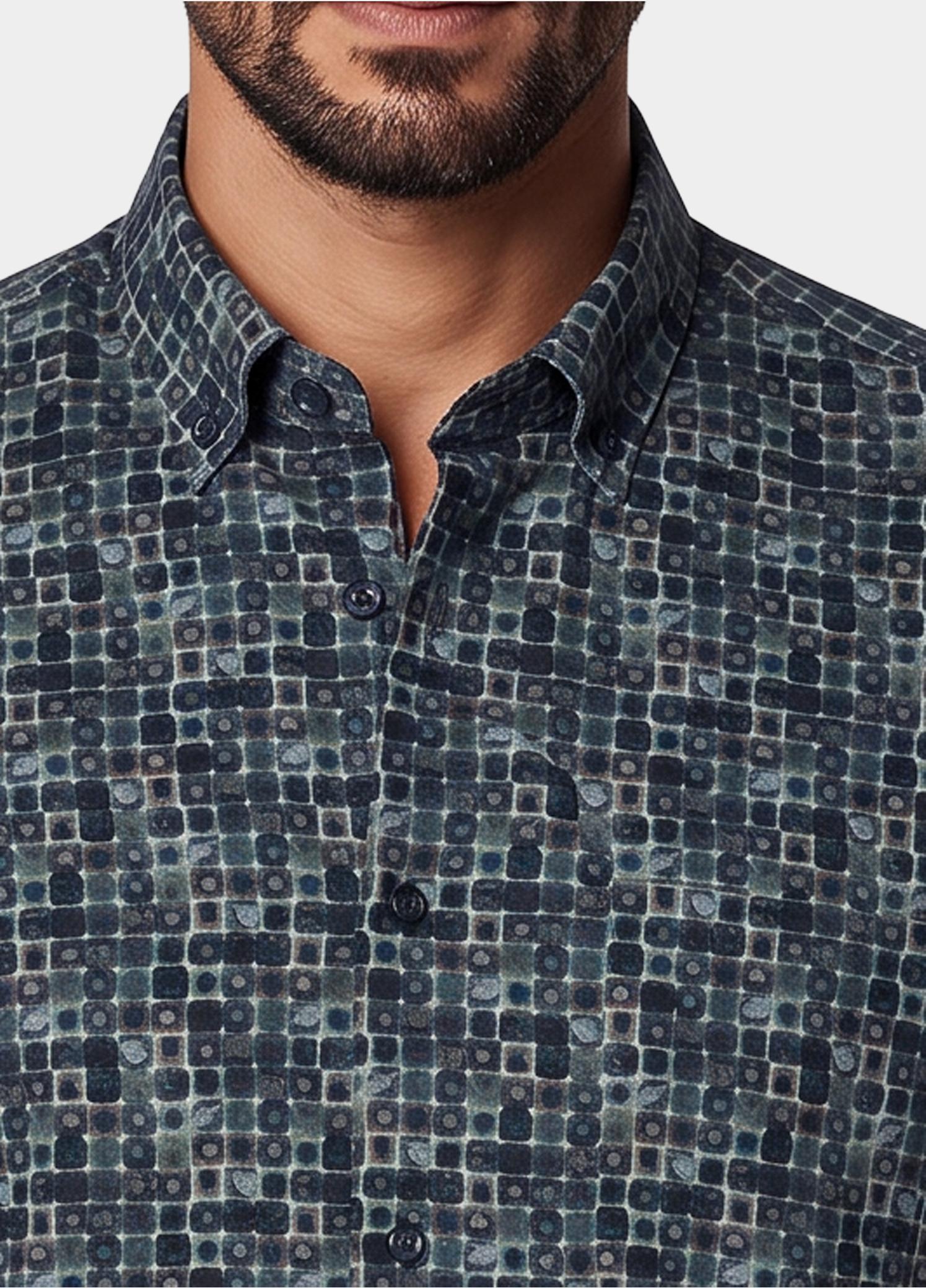 Bos Overhemd heren Grijs  21245/Grey