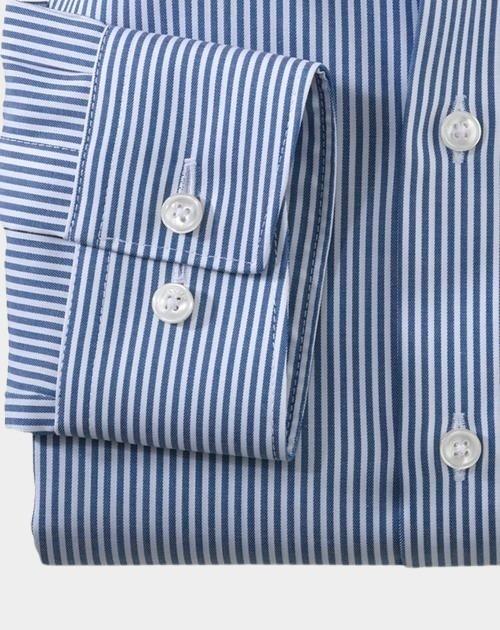 Olymp Business hemd lange mouw Blauw 0746/64 Hemden 074664/18
