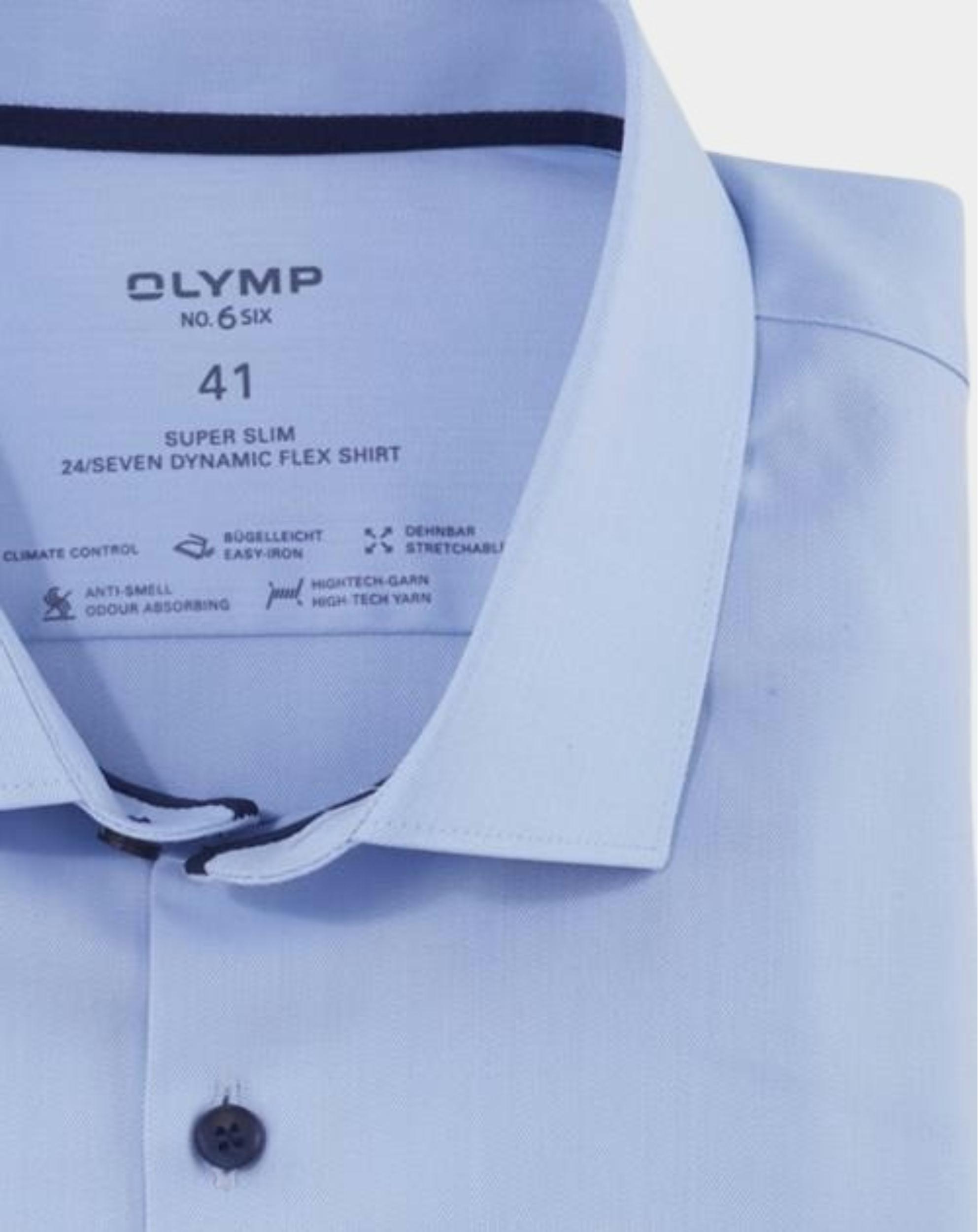 Olymp Business hemd lange mouw Blauw 2519/24 Hemden 251924/11