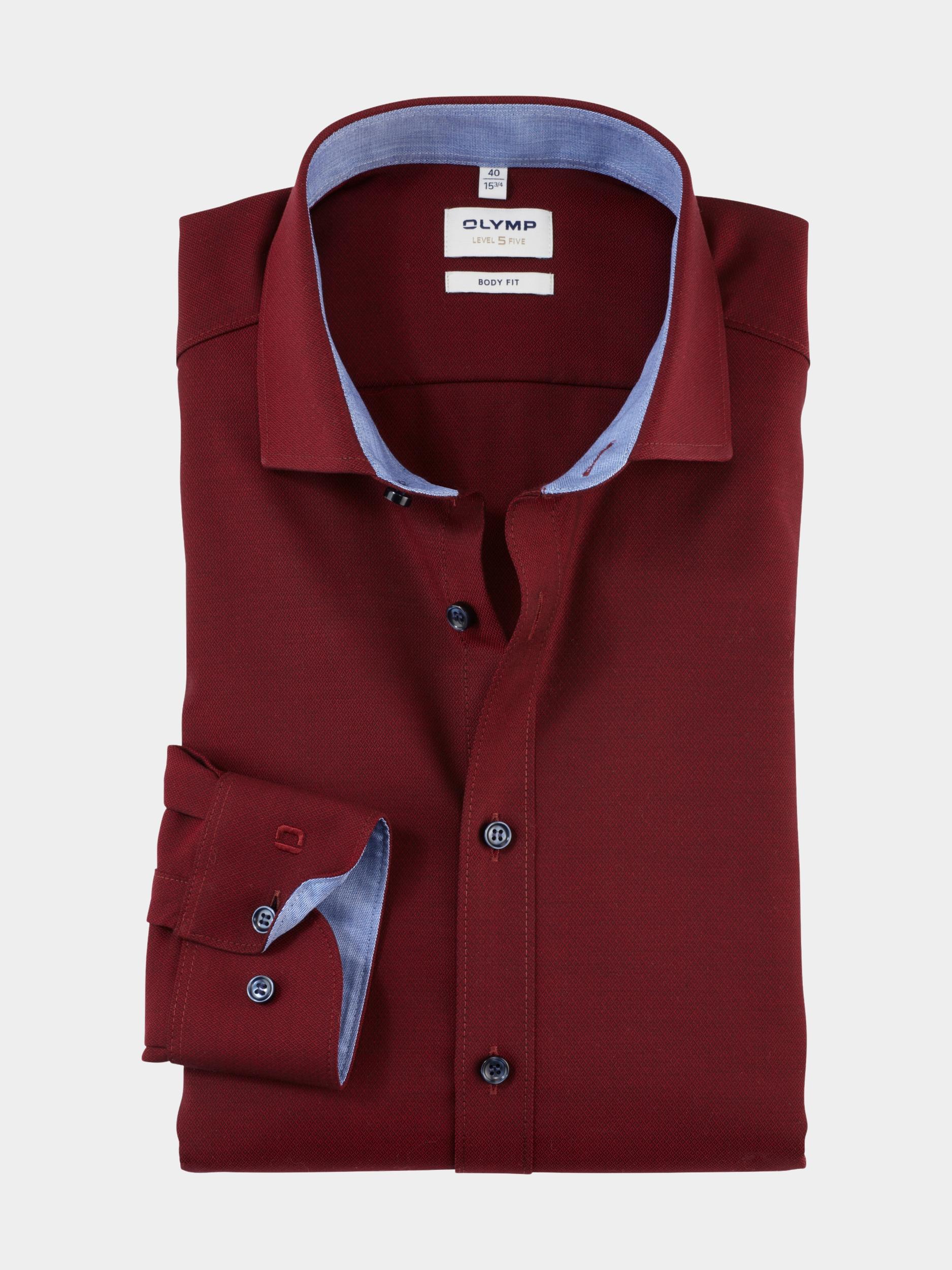 Olymp Business hemd lange mouw Rood 0531/64 Hemden 053164/39