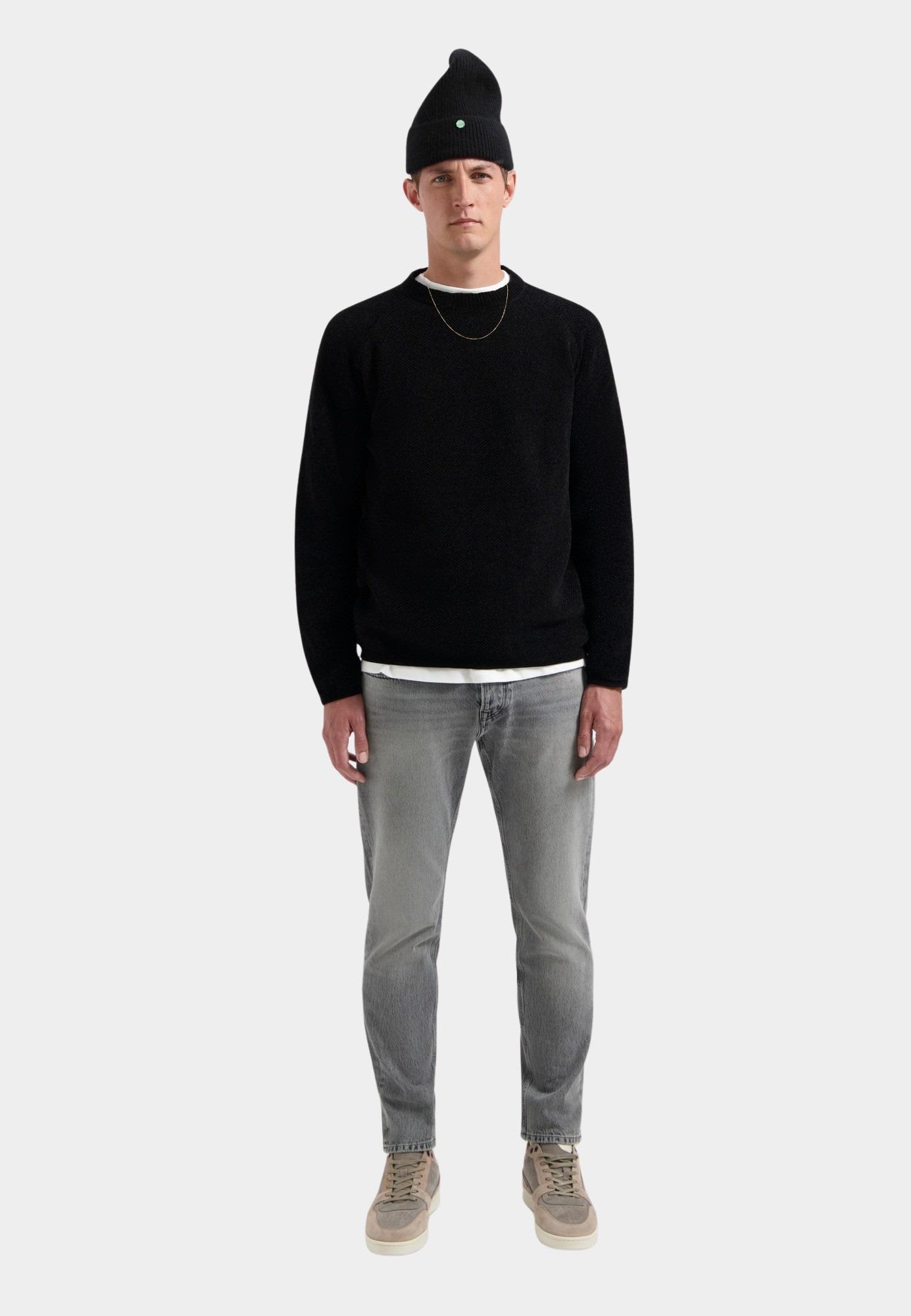 Dstrezzed Pullover Zwart Chenille knit crewneck 405722/999