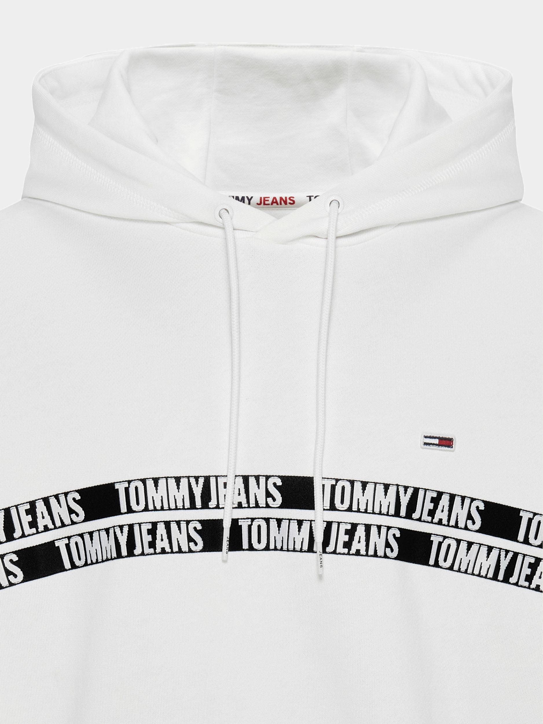 Tommy Jeans Sweater Wit TJM Tape Hoodie DM0DM14194/YBR