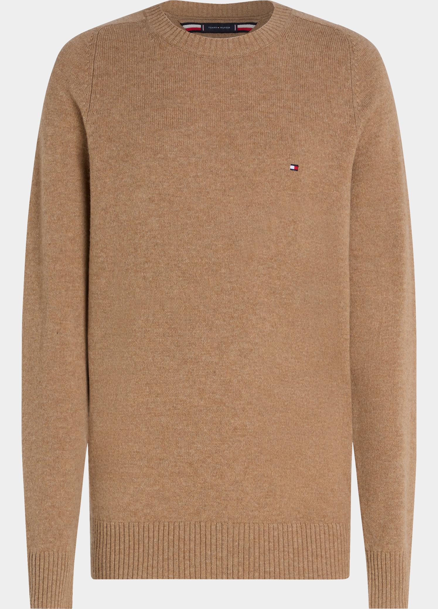 Tommy Hilfiger Pullover heren Bruin LAMBSWOOL CREW NECK MW0MW36535/RFG