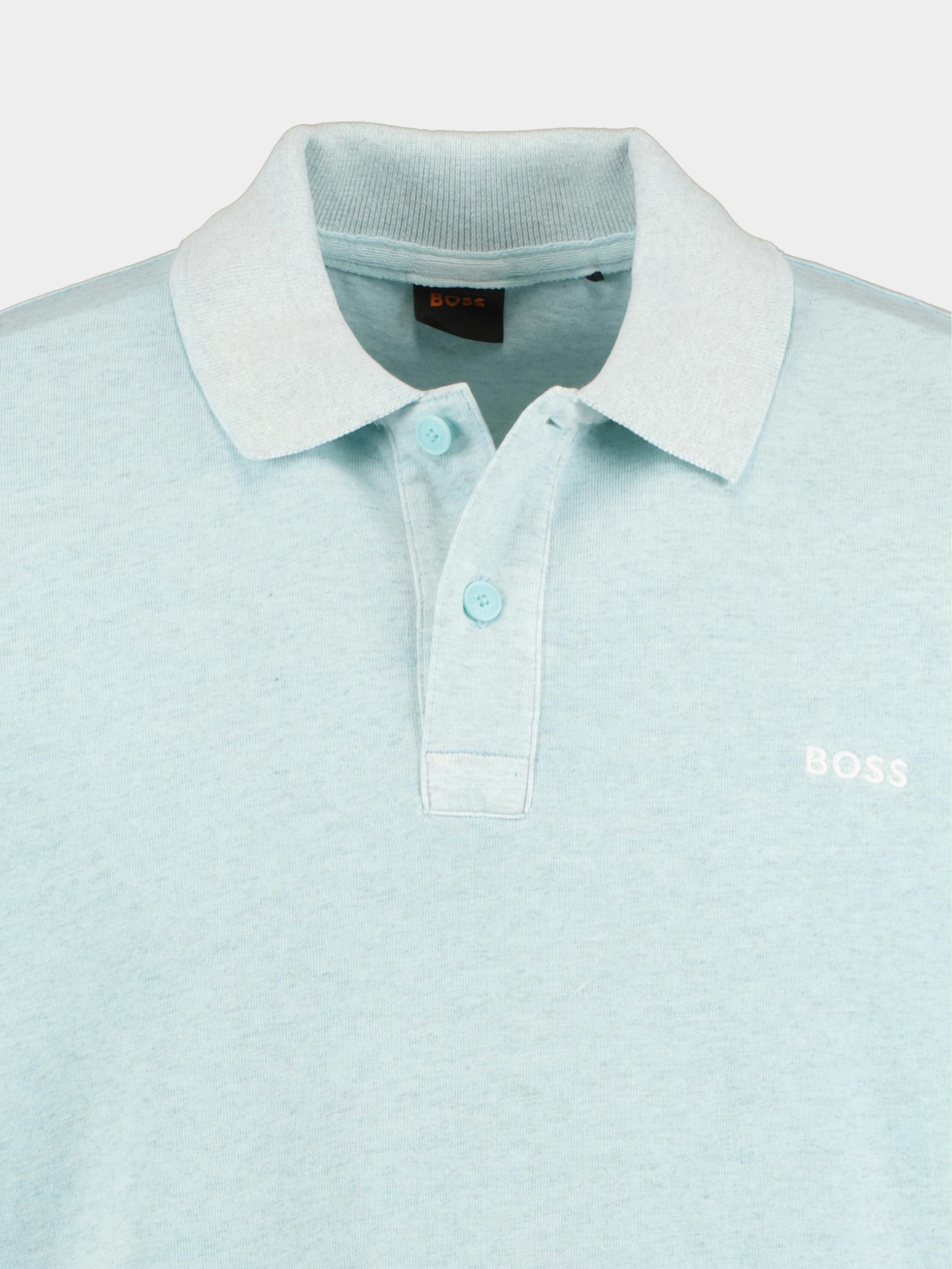 BOSS Orange Polo korte mouw Blauw Peneon 10247490 01 50486614/461