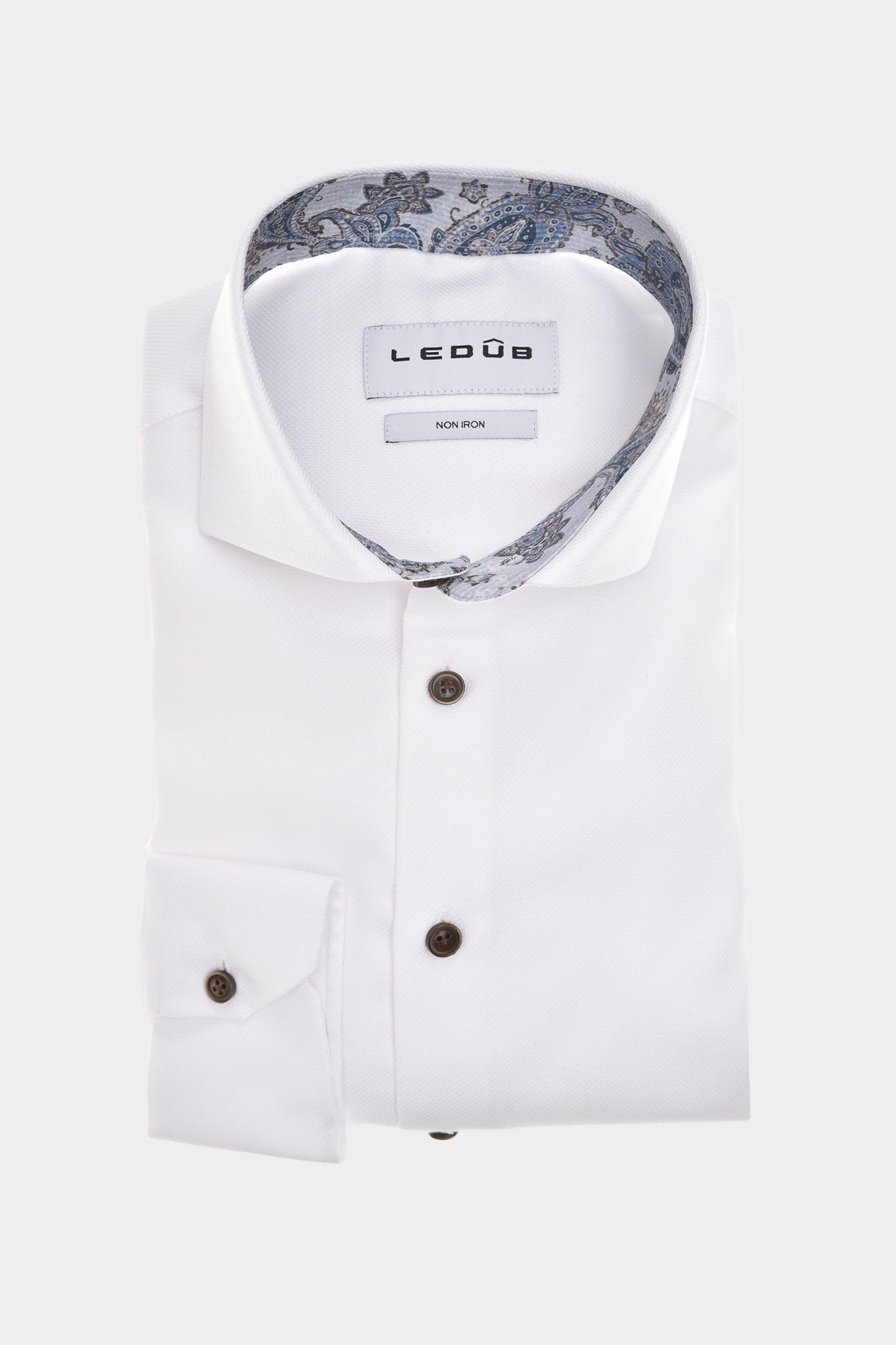 Ledub Business hemd lange mouw Wit MFN5 0143163/910-120-000
