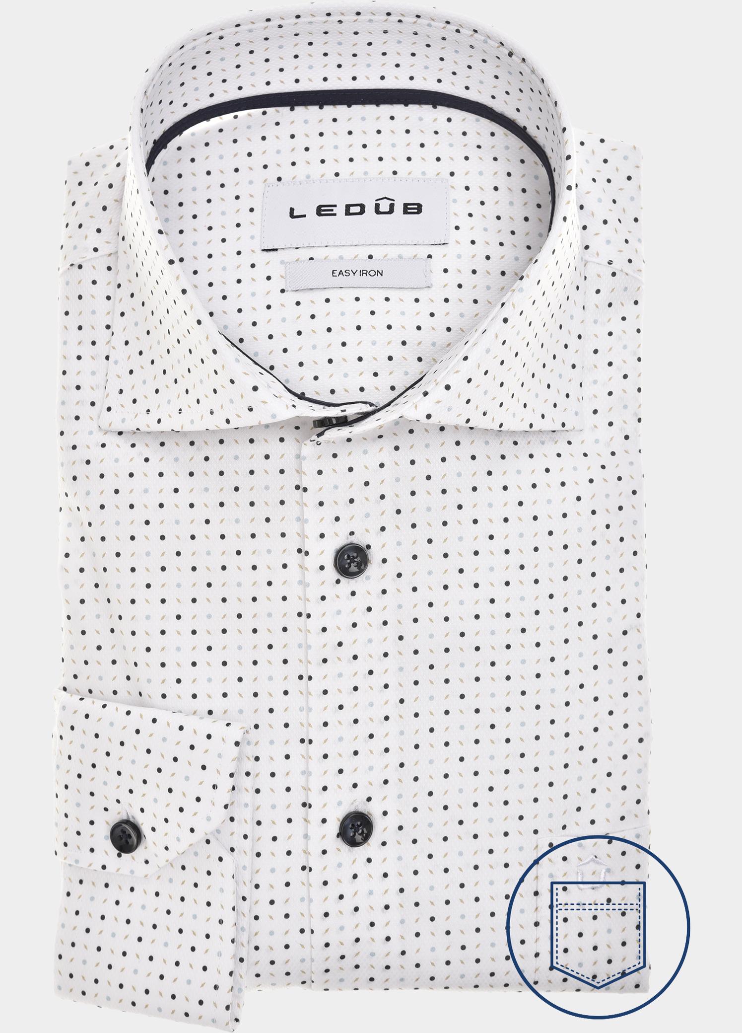 Ledub Zakelijk overhemd heren Blauw  0143500/130-190-000