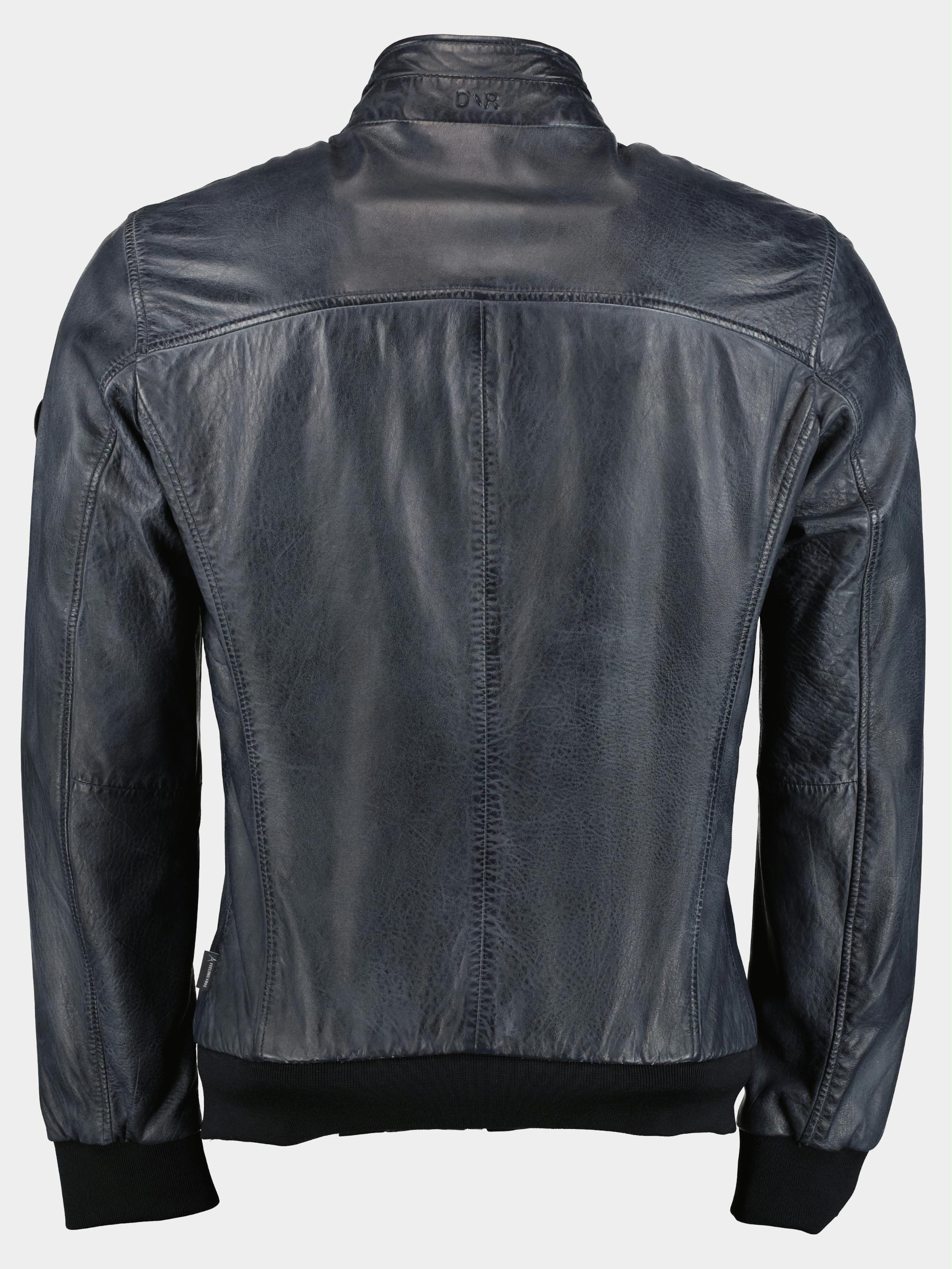 Donders 1860 Lederen jack Blauw Leather Jacket 52284/780