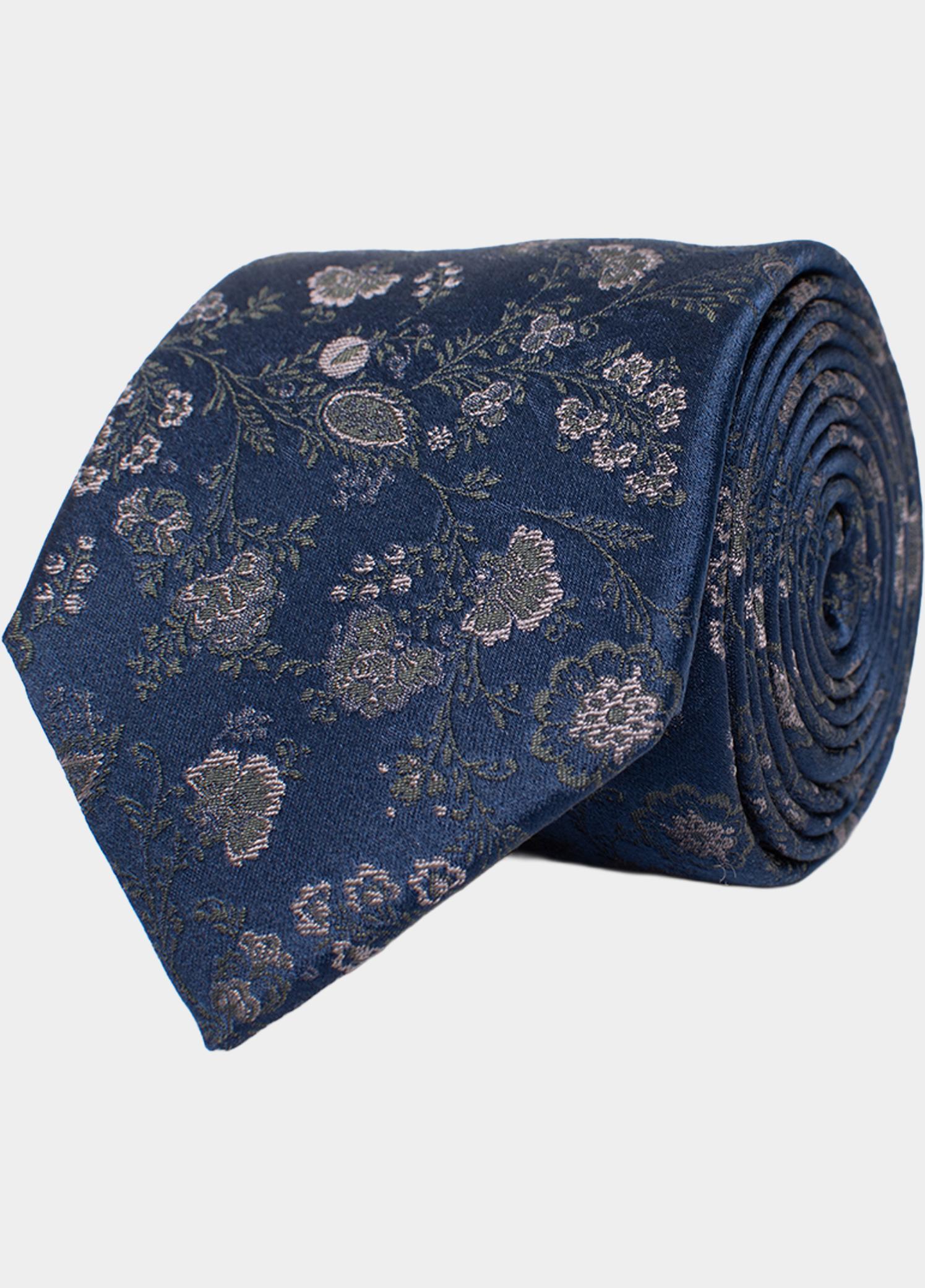Tresanti Stropdas Blauw DOUGLAS with flowers TRTIIE362/200