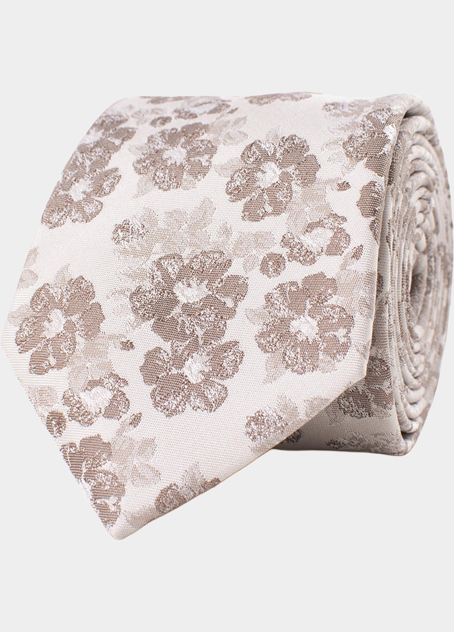Tresanti Stropdas Beige Guerrino faded flowers TRTIKA396/101