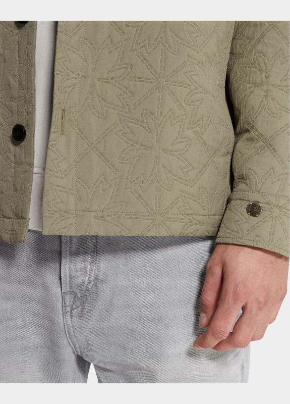 Cast Iron Casual hemd lange mouw Groen LONG SLEEVE SHIRT Tech Jacqua CSI2602214/6478