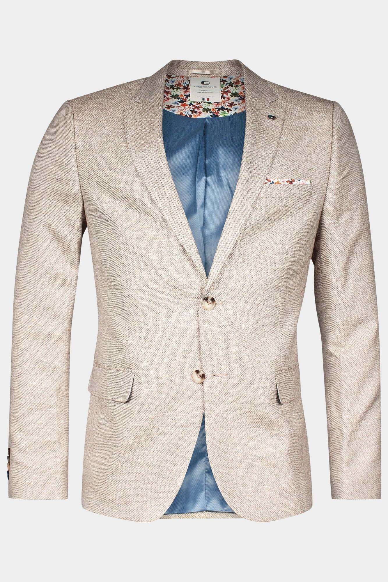 Giordano Blazer Wit Robert fully lined Plain line 512603/81