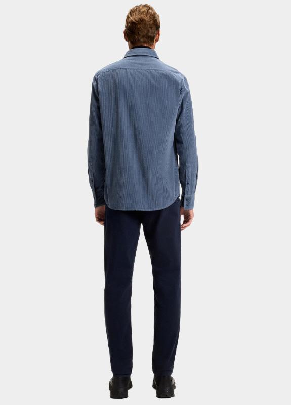 BOSS Orange Overshirt Blauw Corduroy Relegant 10260285 02 50548976/495 BOSS Orange Overshirt Blauw Corduroy Relegant 10260285 02 50548976/495