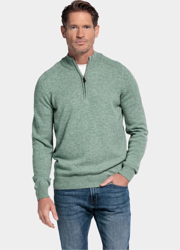 Baileys Half Zip Groen Pullover 1/2 Zip  10gg, singl 520094/725