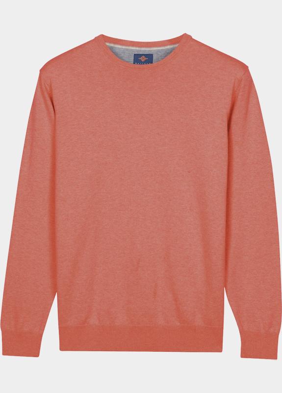 Baileys Pullover heren Oranje Crew Neck Pullover  with low 618200/355