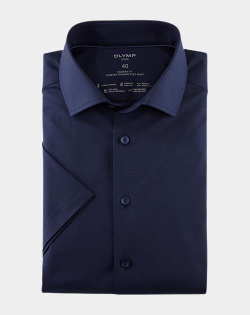 Olymp Business hemd korte mouw Blauw 1230/22 Hemden 123022/18