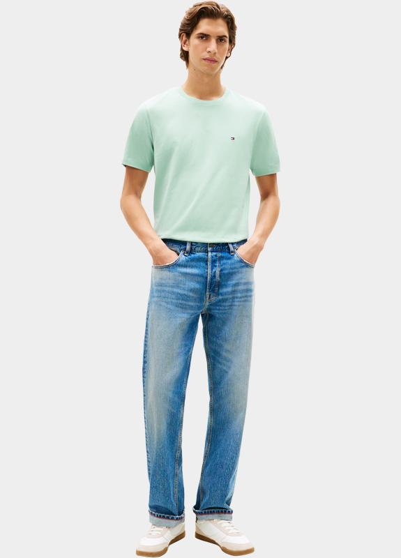 Tommy Hilfiger T-shirt korte mouw Groen ESS SEASONAL REG FIT SOLID TE MW0MW39995/MAI