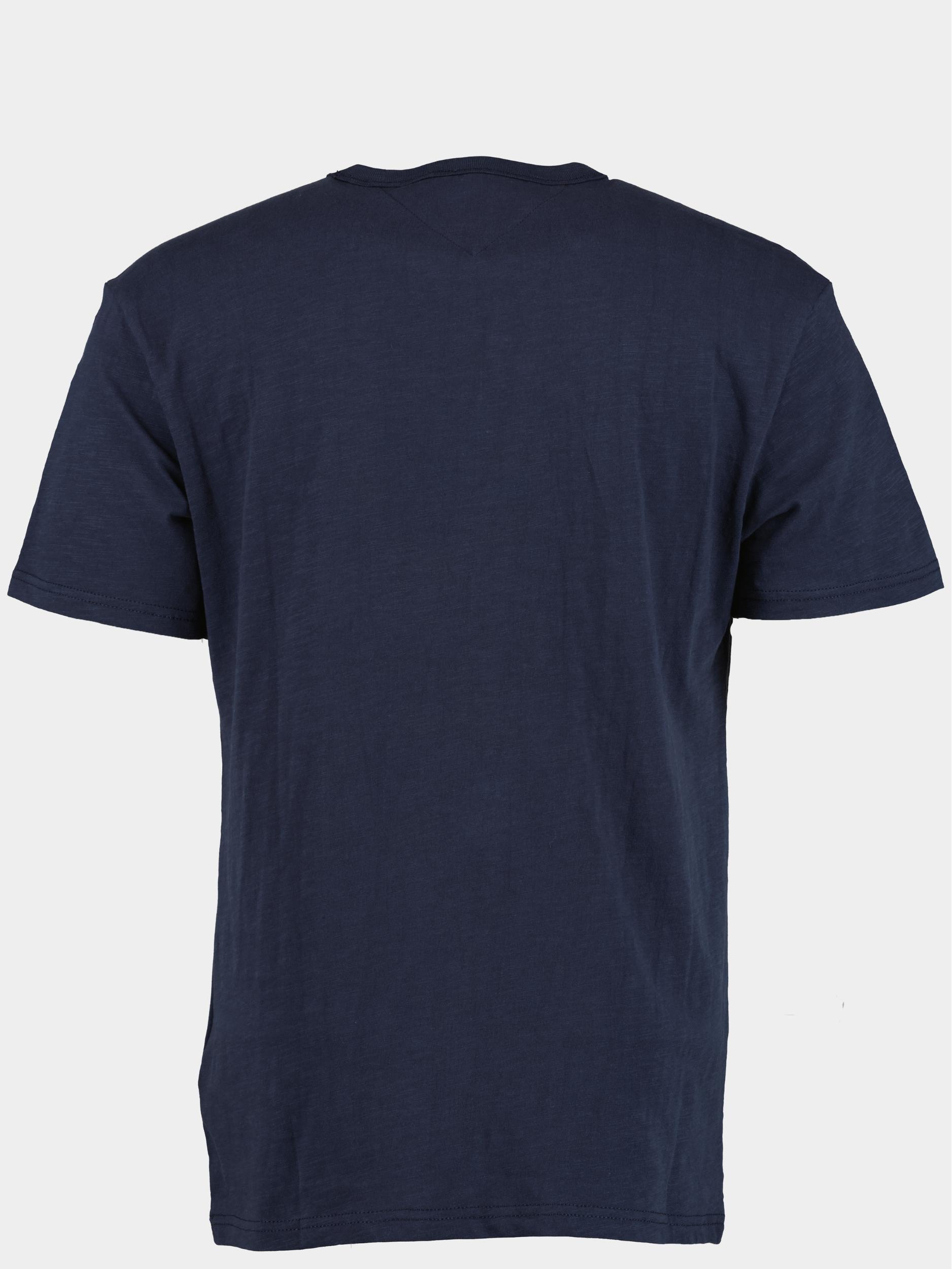 Tommy Jeans T-shirt korte mouw Blauw TJM CLSC badge pocket tee DM0DM16885/C87