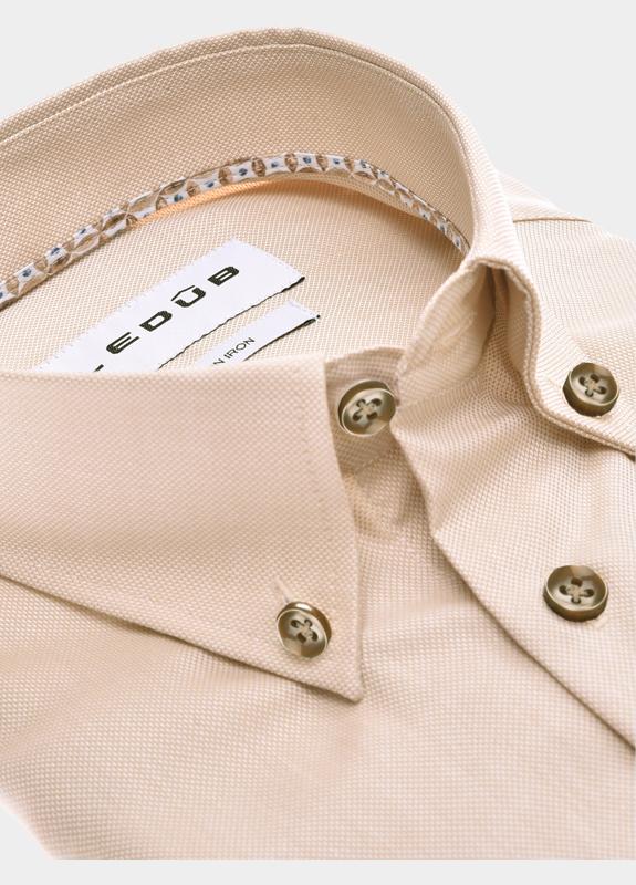 Ledub Business hemd lange mouw Bruin  0143351/630-630-000