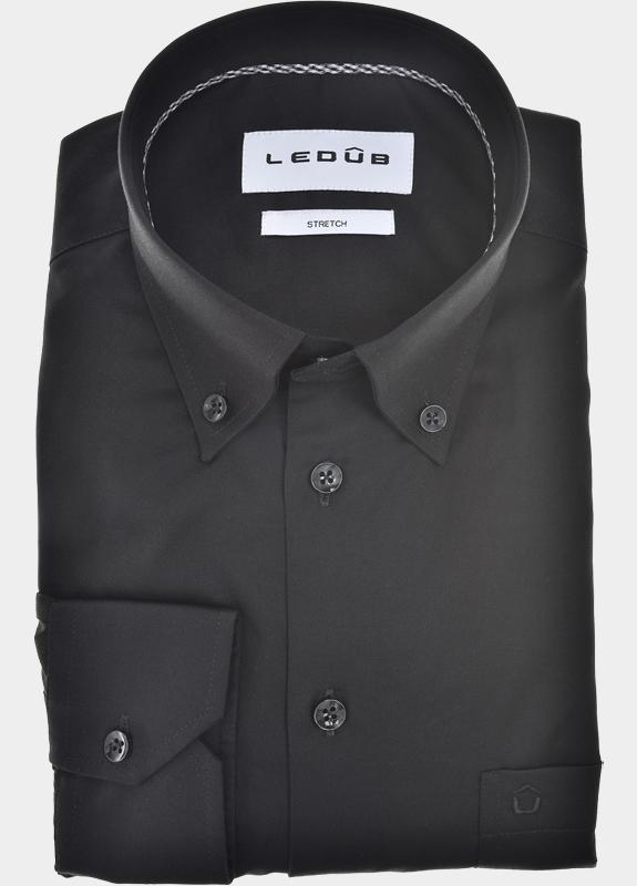 Ledub Business hemd lange mouw Zwart  0702111/290-290-000