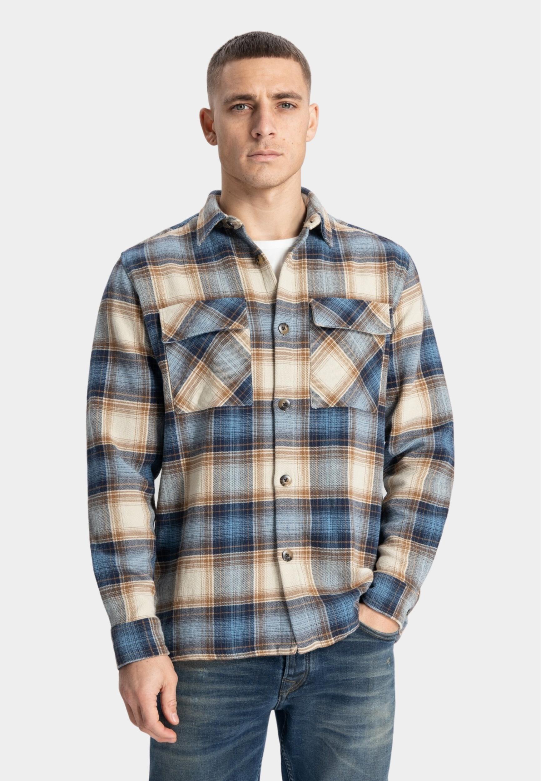 Dstrezzed Casual hemd lange mouw Blauw Corey Overshirt 303758/615