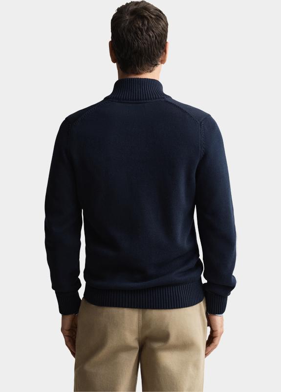 Gant Half Zip Blauw CASUAL COTTON HALF ZIP 8030170/433