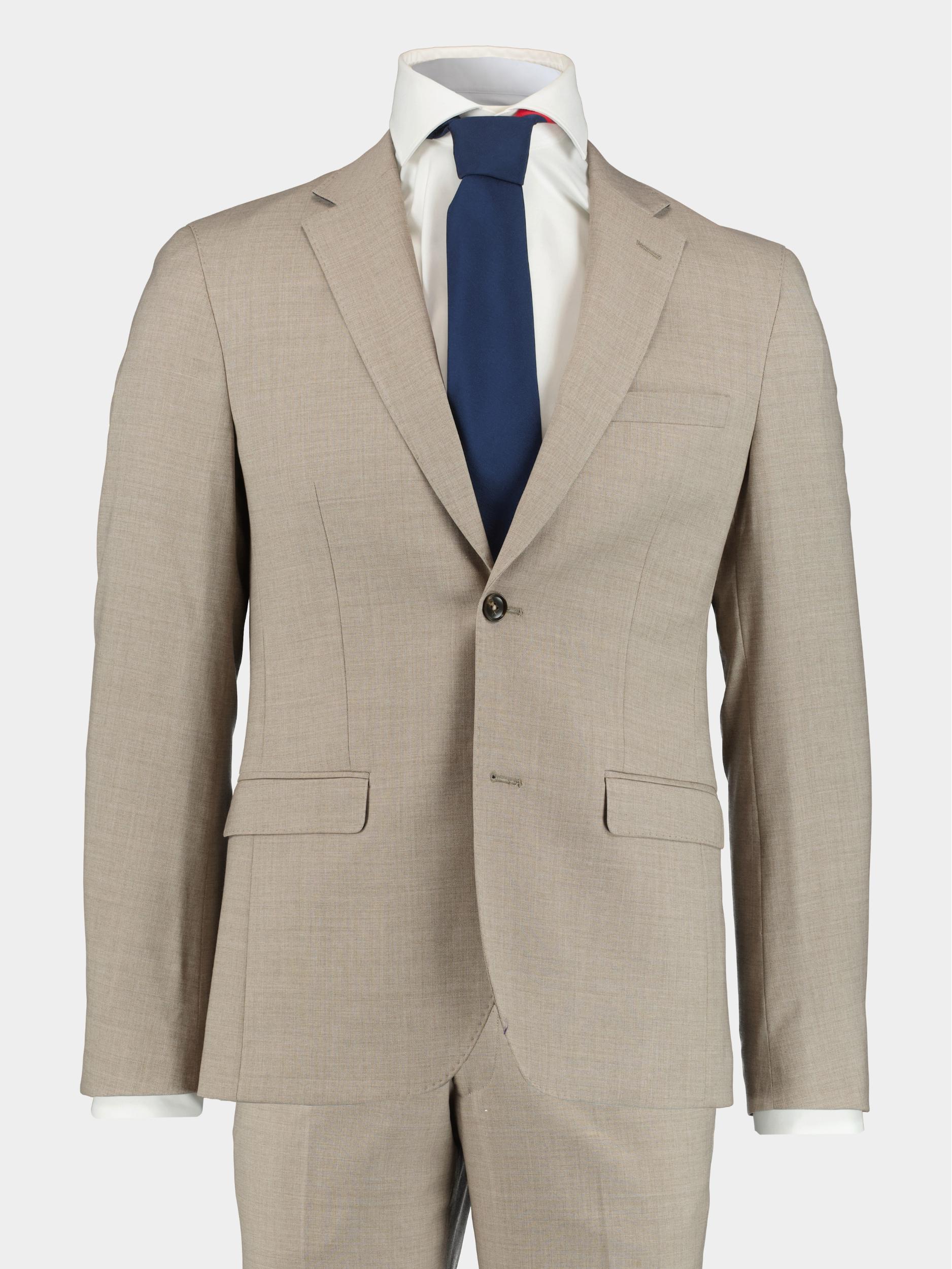 Scotland Blue Kostuum Beige D8 Toulon Suit Wool 233028TO12SB/820 sand
