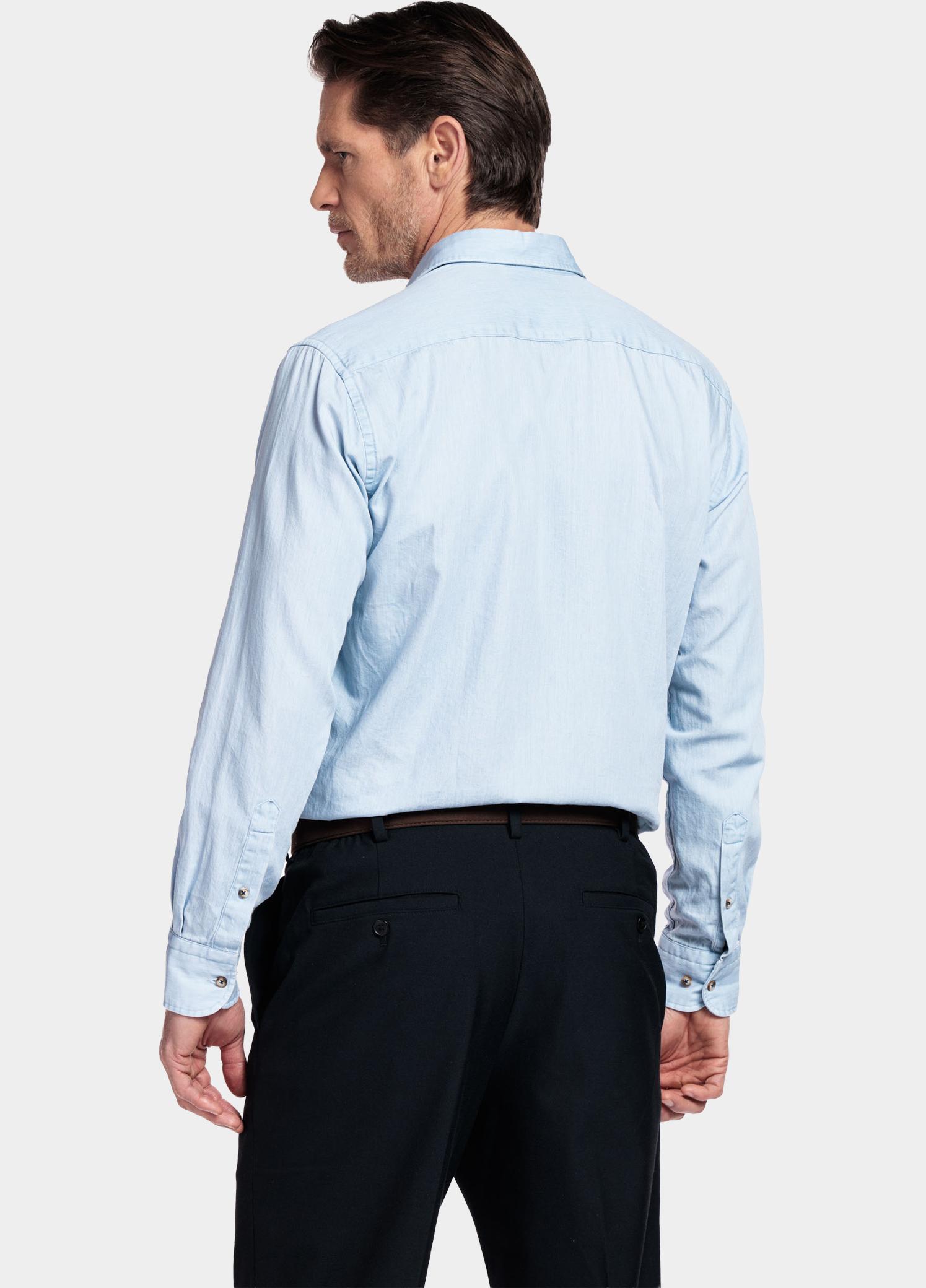 Giordano Overhemd heren Blauw Verona long Sleeve Button Dow 617015/61