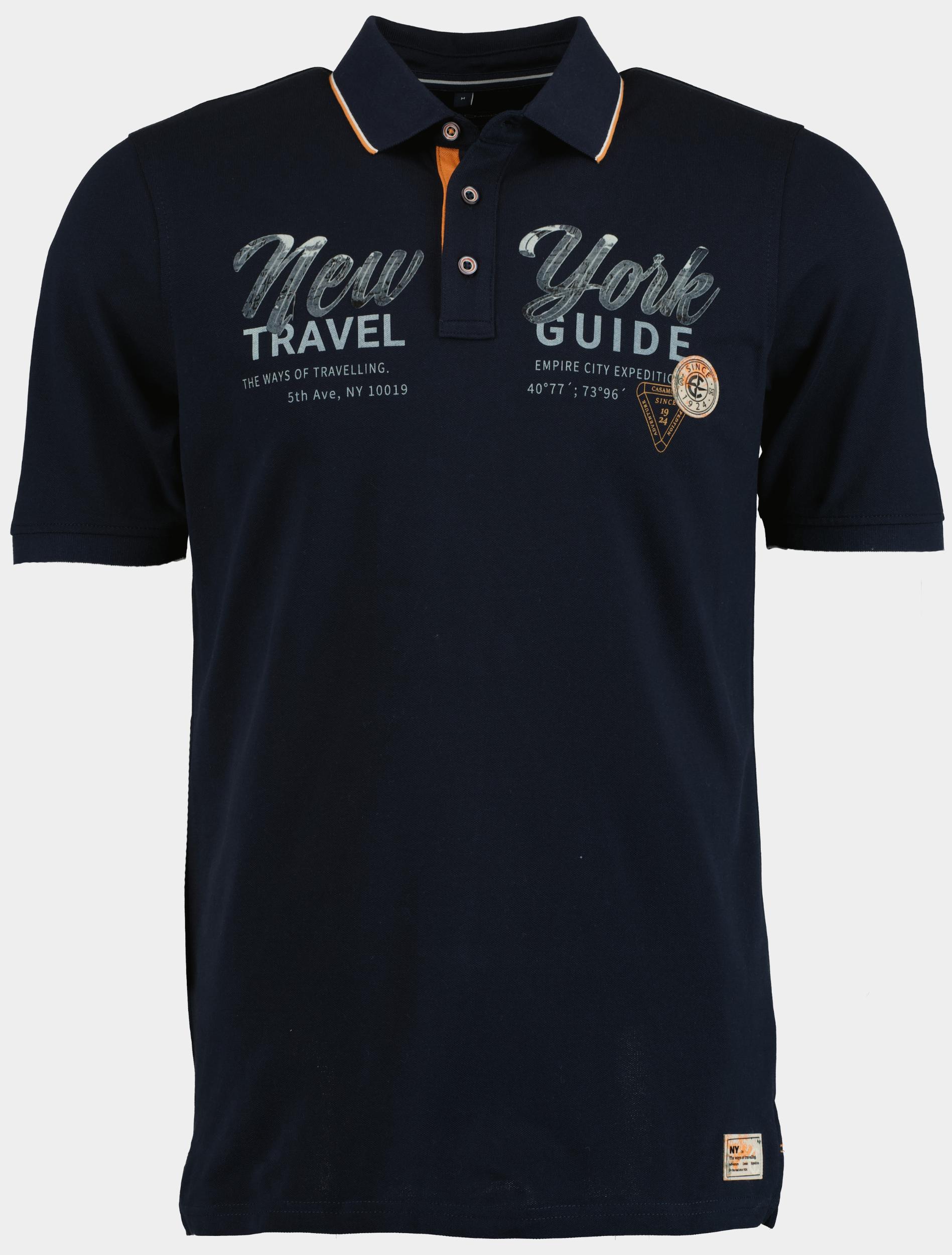 Casamoda Polo korte mouw Blauw  954384600/105