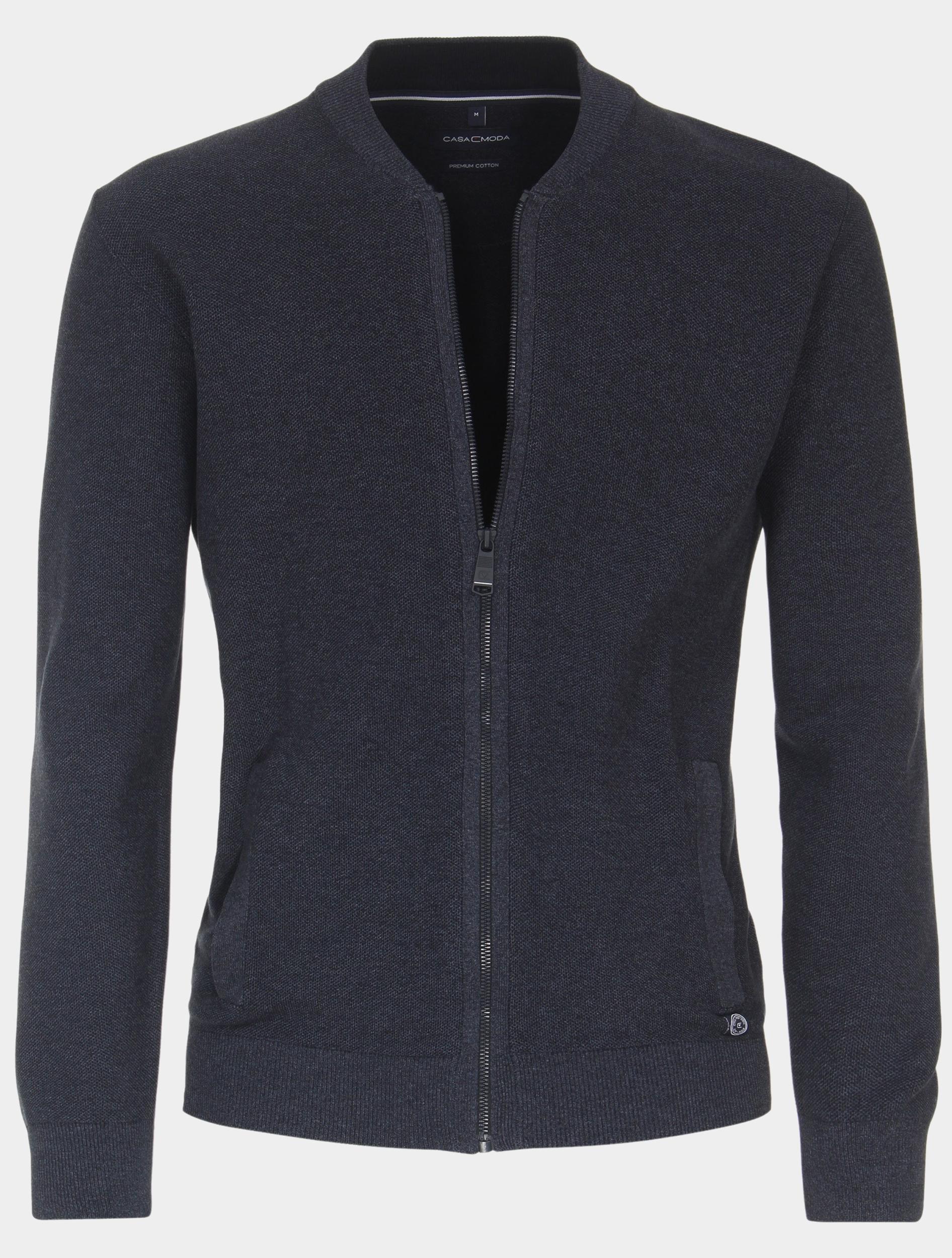 Casamoda Vest Blauw SNOS Strickjacke 413706000/147