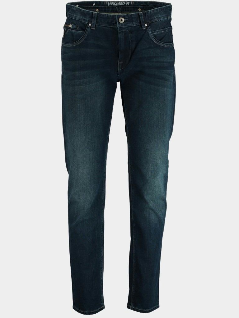 Vanguard 5-Pocket Jeans Blauw V850 Mid Four Way slim fit VTR850/MFW