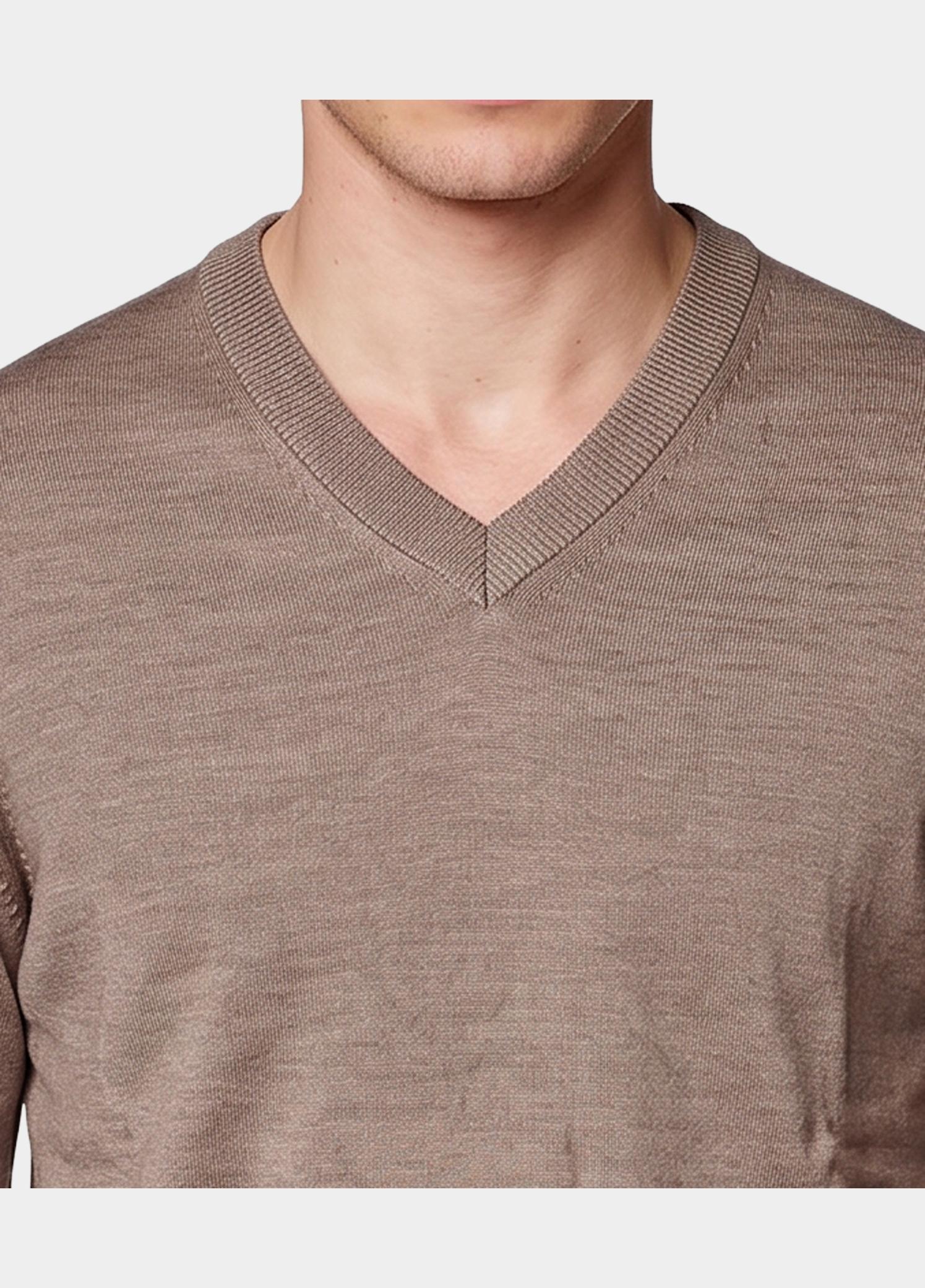 Bos Pullover heren Bruin  263/8017 - Coffee