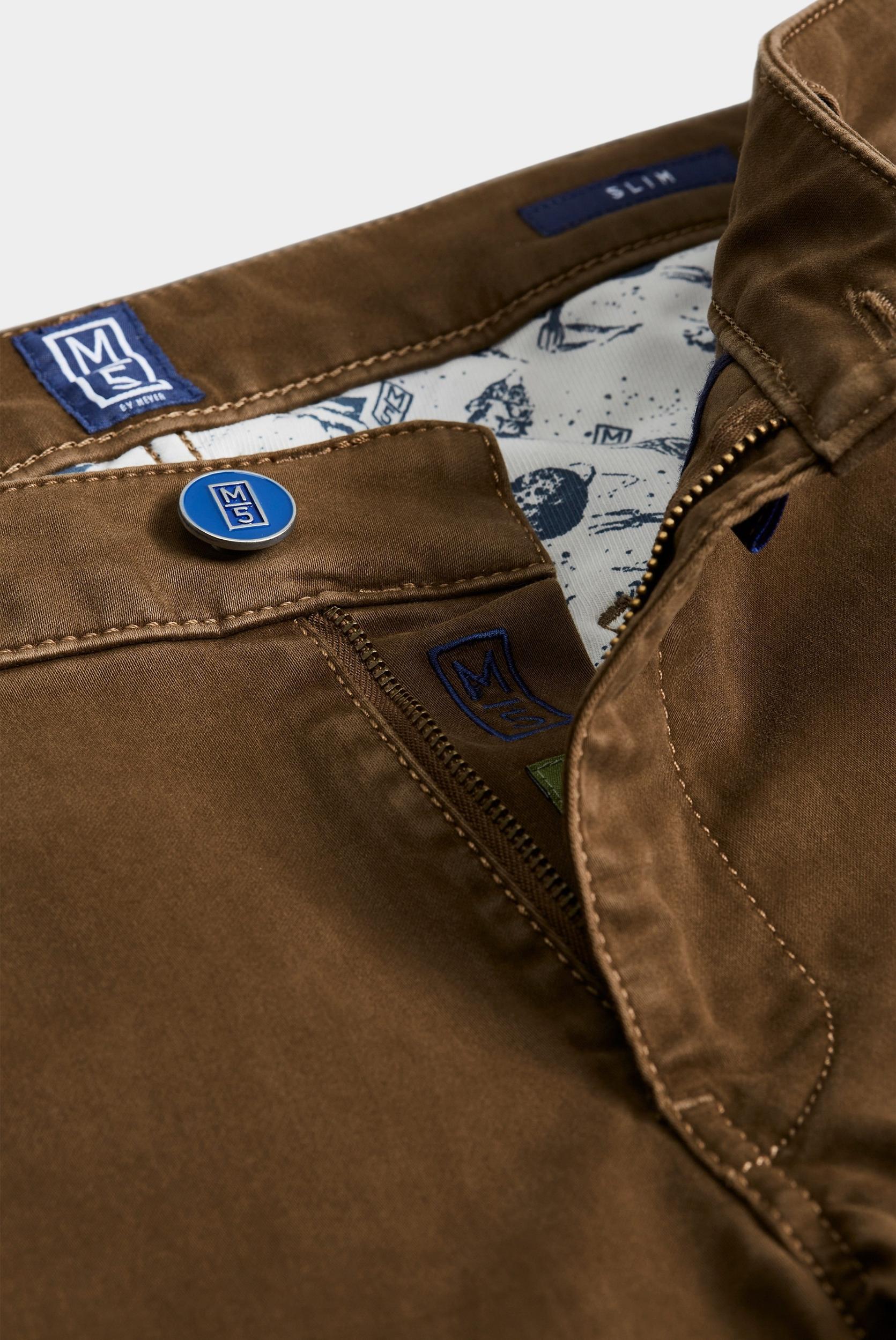 Meyer 5-Pocket Jeans Bruin M5 Slim 9-6106 3619610600/44