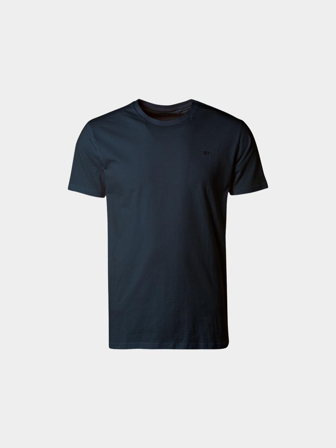 No Excess T-shirt korte mouw Blauw T-Shirt Crewneck Solid Basic N3401D/078