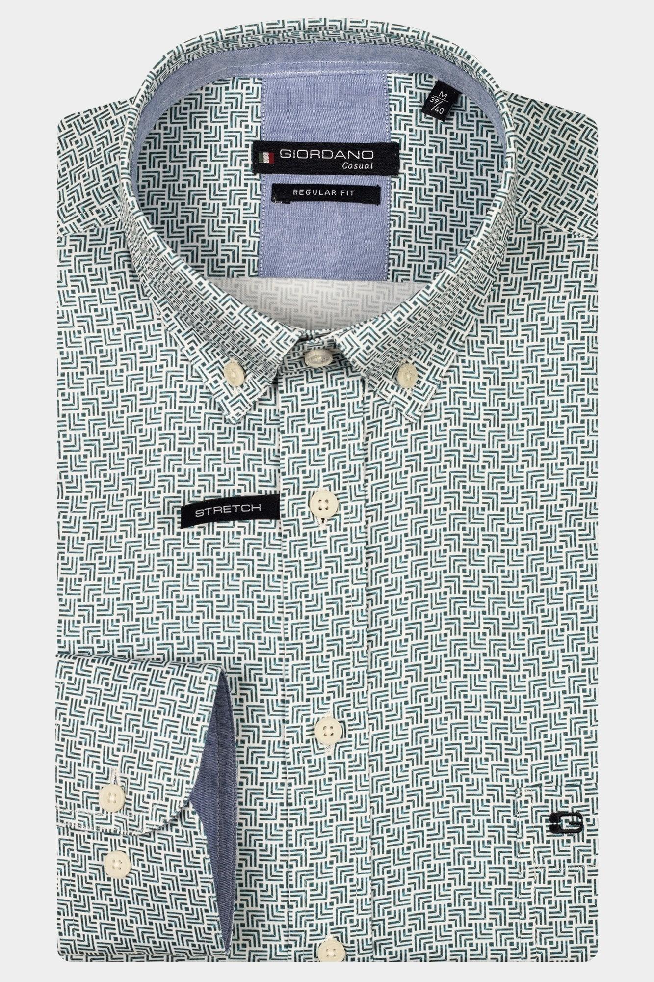 Giordano Casual hemd lange mouw Blauw Ivy long sleeve button down s 517047/62