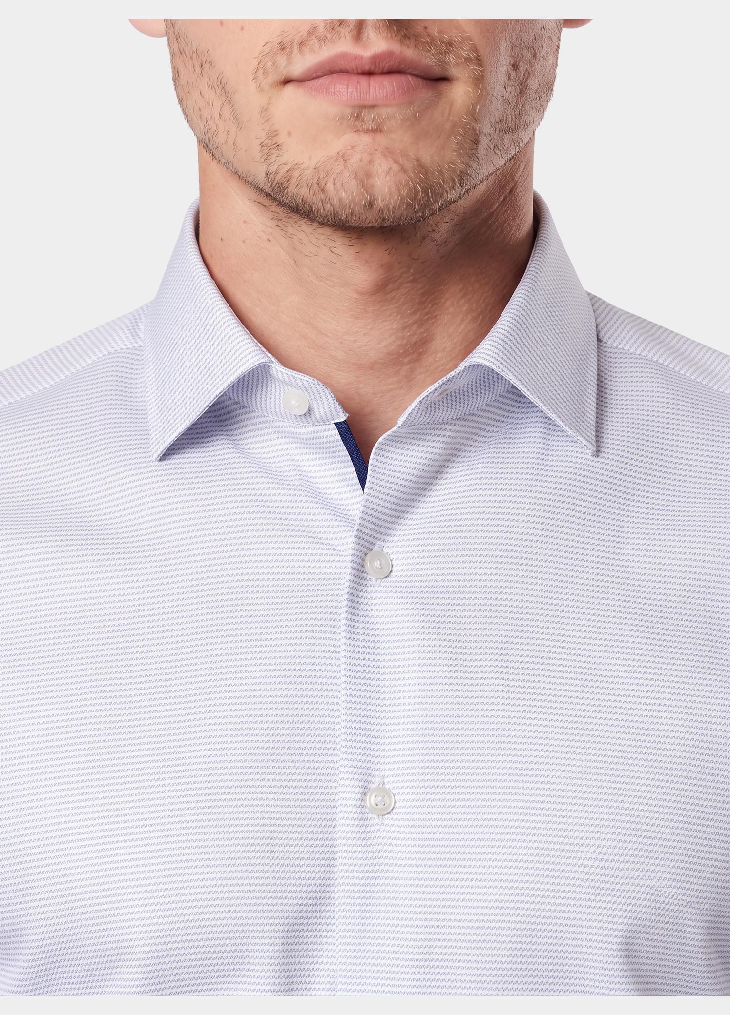 Venti Zakelijk overhemd heren Blauw Kent Body Fit 144226500/100