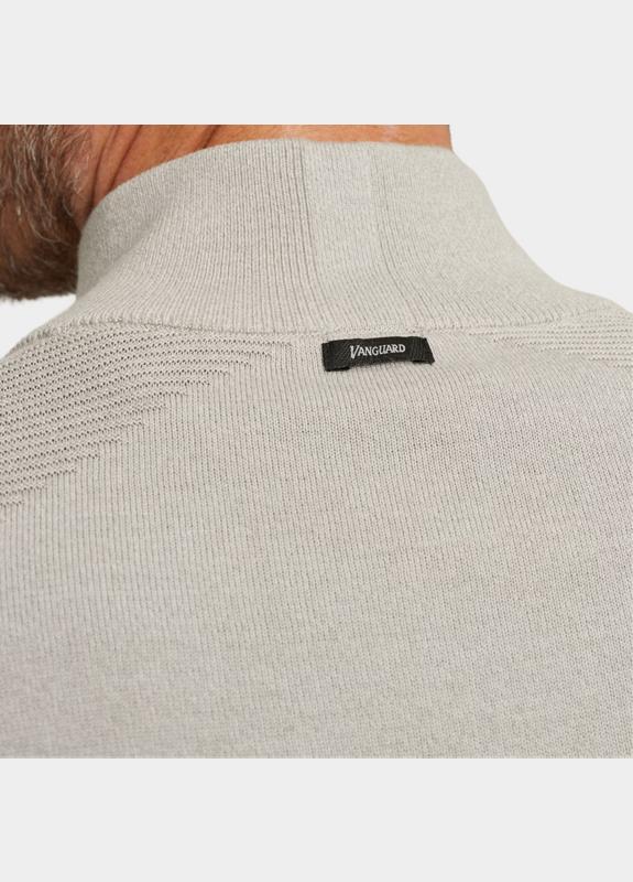 Vanguard Half Zip Grijs Half zip collar cotton modal VKW2511345/9048