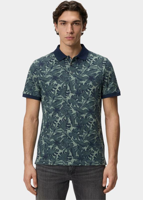Baileys Polo heren Groen Poloshirt 2-tone Pique, Print 615233/73