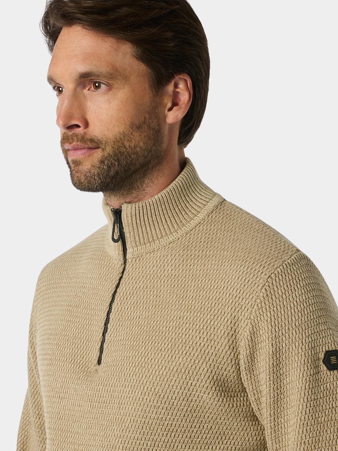 No Excess Pullover Grijs Pullover Half Zipper 2 Colour 25230904/122